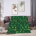 thumbnail image 5 of SPXUBZ St. Patrick's Day Flannel Fleece Throw Blanket Sofa Cozy Lightweight Blanket for Adults/Kids, 5 of 7