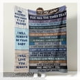 thumbnail image 4 of Dad Gifts Blanket, Gifts for Dad, Dad Birthday Gifts, Dad Gifts from Daughter, Dad Gifts from Son, Gifts for dad who Wants Nothing, Best Dad Gift Ideas, to My dad Blanket 60x50in, 4 of 6