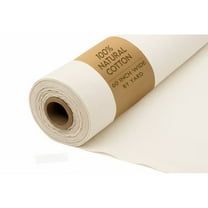 Natural 100 Percent Cotton Muslin Fabric by the Yard Unbleached 60 Inch Wide Draping Textile 10 Yards