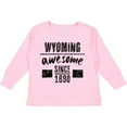 thumbnail image 3 of Inktastic Wyoming Awesome Since 1890 Boys or Girls Long Sleeve Toddler T-Shirt, 3 of 5