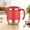 RED, variant on Stainless Steel Coffee Mug 16.91 Oz Double-Layer Insulated with Lid Non-Slip Shatterproof Design with Handle for Home Camping Holiday Gift, Khaki