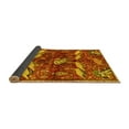 thumbnail image 2 of Ahgly Company Indoor Rectangle Animal Yellow Traditional Area Rugs, 2' x 4', 2 of 4
