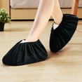 thumbnail image 2 of Haful the Interior Velvet Shoe Covers Are Washable and Reusable. They Are Thickened, Anti-Slip, Wear-Resistant, Sound-Absorbing and Warm. J- Blackhome Indoor Flannel Warm Shoe Cover Washable, 2 of 3