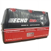 6 Pack of Echo Red Armor 2-Stroke Engine Oil 2.6 oz Bottle 50:1 Mix for 1 Gallon 6550001S-6PK