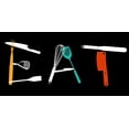 thumbnail image 2 of Villa, Mlli 32x18 White Modern Wood Framed Museum Art Print Titled - Eat, 2 of 4