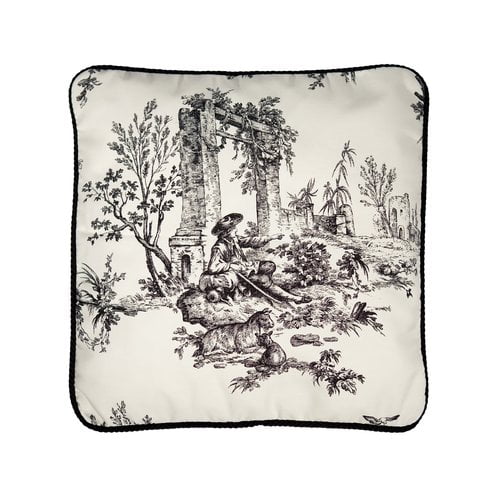 Bouvier Black - Square Toile Pillow