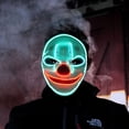 thumbnail image 6 of Halloween LED Mask Purge Masks with Lighten EL Wires Scary Light Up Cosplay Costume Mask Battery-operated Glowing Creepy Mask Clown, 6 of 8