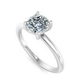 thumbnail image 4 of Brig Jewel 1.6 Ct Cushion Cut Moissanite Engagement Ring for Women - 14K White Gold Plated - Prong Setting - Perfect for Weddings, Anniversaries, and Gift Giving - Elegant Jewelry for Her, 4 of 4
