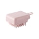 thumbnail image 1 of Cepillo masajeador del cuero cabelludo con cerdas de silicona suaves para lavar el cabello y usar en la ducha (rosa), 1 unidad., 1 of 5
