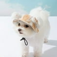 thumbnail image 1 of Pet Sun Hat For Dogs Cats Outdoor Hood Fisherman Cap Teddy Breathable Spring Summer Headdress, 1 of 3