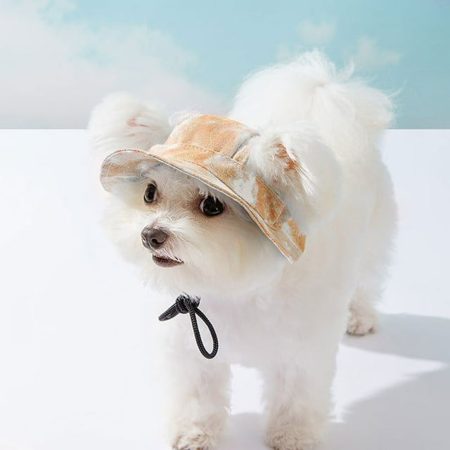 Pet Sun Hat For Dogs Cats Outdoor Hood Fisherman Cap Teddy Breathable Spring Summer Headdress