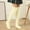 A, variant on Tittly Thigh High Stockings Socks for Women Women Casual Wool Pile Socks Soild Color Over Knee Woolen Stockings Slouch Socks Cute Socks A One Size