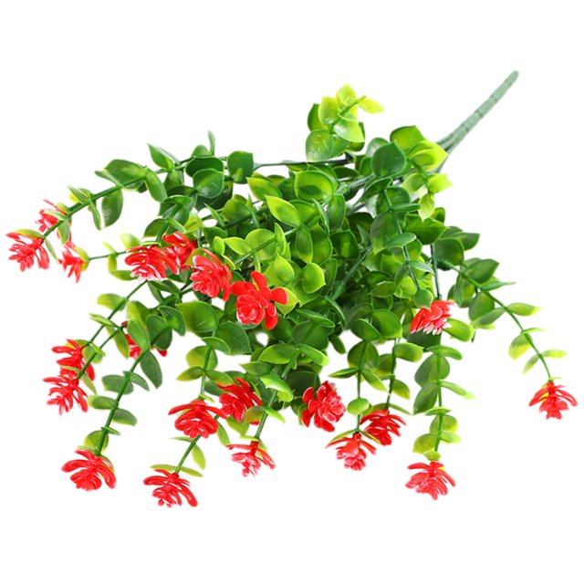 Artificial Flower Plant Decorative 35 Head Plastic Fake Plant Home Office Decor
