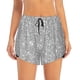 thumbnail image 2 of Balery GlitterSilver Pantalones cortos deportivos para mujer con forro y dos bolsillos, elásticos, para entrenamiento, gimnasio, yoga-Small, 2 of 7