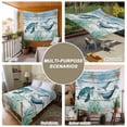 thumbnail image 6 of Sea Turtle Tapestry for Bedroom Wall Hanging Tapestry, Coastal Seahorse Whale Octopus Ocean Seagrass Ceiling Backdrop Tapestries Poster Blanket Wall Decor for Teens Room Living Room Dorm 59" x 90", 6 of 8
