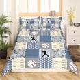 thumbnail image 1 of Juego de Ropa de Cama para Niños Adolescentes Hombres Béisbol Funda de Edredón Tema Deportivo, 1 of 5