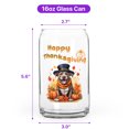 thumbnail image 5 of Happy Thanksgiving Pitbull Welcome Thankful Fall Autumn Pumpkin 16oz Glass Cup Mug Terrier Dog Lover Glass Can - 02021, 5 of 5