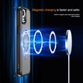 thumbnail image 3 of Compatible With iPhone 15 Plus Magnetic Case Wireless Charging Built-in 120° Rotate Ring Holder[Hidden Kickstand] Shock-absorbent Hard PC Lightweight Plain Translucency Phone Cover,Black, 3 of 7