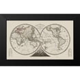 thumbnail image 2 of Monin 18x12 Black Modern Framed Museum Art Print Titled - Western Eastern Hemispheres - Monin 1839, 2 of 5