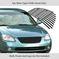 thumbnail image 2 of APS Compatible with Nissan Altima 2002-2004 Main Upper Stainless Steel Black 8x6 Horizontal Billet Front Grill Grille Insert N85406J, 2 of 7