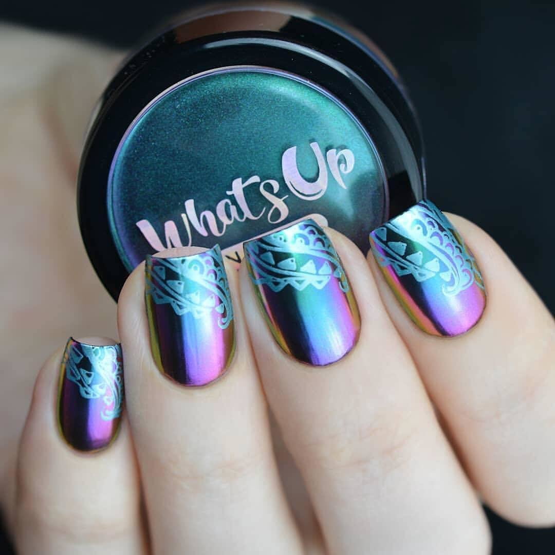Whats Up Nails - Paradise Powder Magic Color Shifting Pigment with Multi Chrome Mirror Effect
