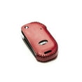 thumbnail image 4 of Vitodeco Genuine Leather Smart Flip Key Fob Remote Case with Key Holder Compatible for KIA Sportage, KIA Forte - 4-Button, Red, 4 of 6