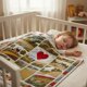 thumbnail image 4 of Camping Blanket Gifts,Soft Camping Throw,Cute Plush Flannel Camping Quilts Decorations for Bedroom Sofa Bed Outdoor Travel 39.3x27.6in, 4 of 6