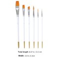 thumbnail image 2 of 6Pcs Household Painting Brushes Multi-function Paint Brushes Convenient Artist Brushes, 2 of 9