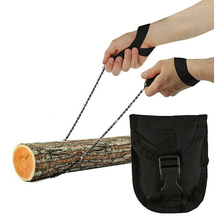 Plastic Pruning Saw - Wealers Pocket Chainsaw, Hand Saw Tool is Best for Survival Gear - Camping - Hunting or any Home Owner. Replaces a Pruning or Pole Saw (Black)