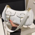 thumbnail image 4 of Sac à Main pour Femmes Grande Capacité PU Simple Sac à Main de Ville (Blanc), 4 of 8
