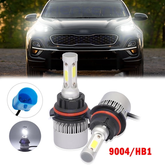 For Kia Sportage 1995-1997 2PC 9004 LED Headlight High Low Beam Bulbs Kit 6000K
