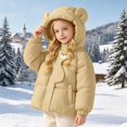 thumbnail image 5 of Shadoumai Girls Winter Coat Warm Padded Hooded Jacket Casual Outerwear for Toddler Kids, 5 of 7