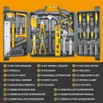 thumbnail image 2 of MasterSpec 80-Piece Hand Tool Set Household Tool Kit Hammer Plier Scissor Knife, 2 of 12