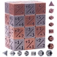 thumbnail image 1 of Set de dados ZERMAL de metal para contadores MTG, 38 piezas, 1 of 6
