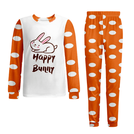 

Easter Pajamas-Unisex Babies Pajamas For Sleep And Play Easterr Bunny Egg Carrot Kawaii Pajamas Size 170