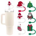thumbnail image 1 of Cubiertas de paja Velaco Christmas para vasos Stanley de 1,2 litros, 6 unidades, 1 of 6