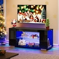 thumbnail image 3 of Pinmoco 47'' TV Stand for TVs up to 55", Gaming Entertainment Center with LED Lights, Black, 3 of 11