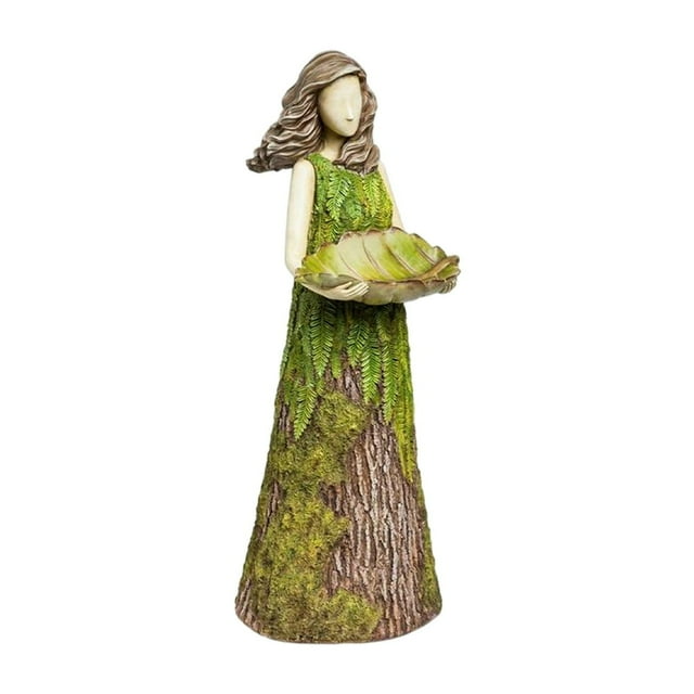 Multifonctionnel Fée Statue Anti-fade Résine Art Artisanat 2-en-1 Fée Alimentation Jardin Fournitures