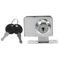 thumbnail image 1 of unbranded Home Cabinet Lock Plated Silver Zinc Alloy Practical and Durable for Glass Showcase Doors, 1 of 6