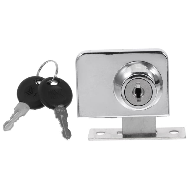 unbranded Home Cabinet Lock Plated Silver Zinc Alloy Practical and Durable for Glass Showcase Doors