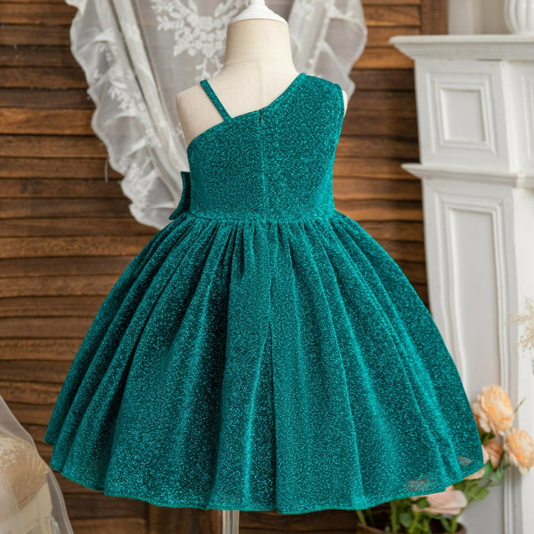 girls one shoulder dress One Shoulder Flower Girl Pageant Ball Gown FM089 Pre-order 7 years / Ivory