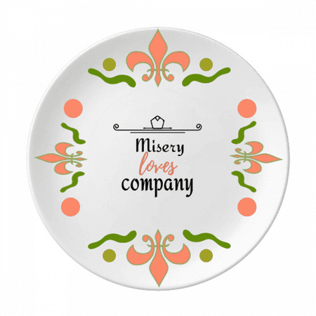 

Misery Loves Company Art Deco Fashion Flower Ceramics Plate Tableware Dinner Dish