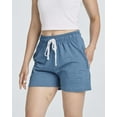 thumbnail image 5 of Real Essentials 3 Pack: Women’s Cotton French Terry Shorts Pockets - Casual Athletic Lounge (Available In Plus), 5 of 6