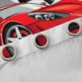 thumbnail image 4 of Manfei Red Sports Cars Kitchen Curtains,Classic Racing Print Black Out Curtains Pack of 2 (42x63 Each), 4 of 7