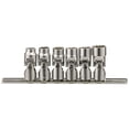 thumbnail image 1 of Genius Tools 6 Piece 1/4" Drive SAE Universal Hand Socket Set (12-Point), Matte Finish - US-206S, 1 of 9