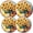 Black1818, variant on Electric Stove Burner Covers,4 Pcs Round Gas Burner Cover,8 and 10 Inch,Galactic Lion with Intense Gaze