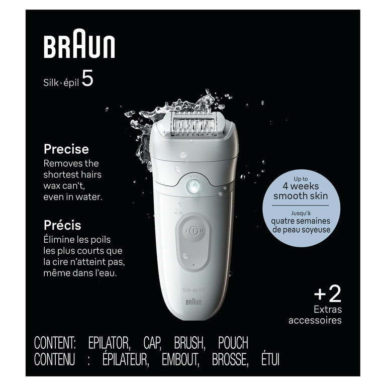 Braun Silk-epil 5 Epilator, Wet and Dry, Includes Skin Contact Cap