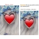 thumbnail image 4 of Corona de flores de rosas JanHm Diadema Tocado floral Boho Azul, 4 of 5