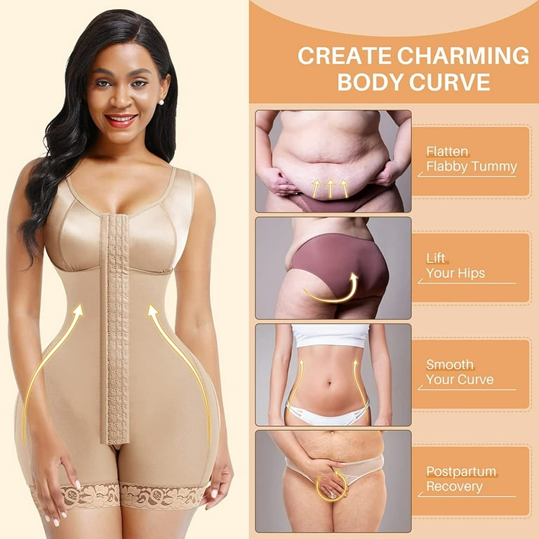 FeelinGirl Shapewear for Women Tummy Control Full Bust Body Shaper Bodysuit  XXL