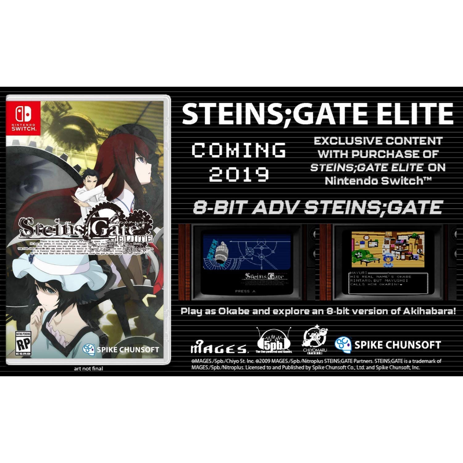 Steins Gate Elite Spike Chunsoft Nintendo Switch 811800030018